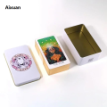 Aixuan Luxury 78 Game Tarot Card Eye BrittsGoldencm Sales promotion 10x6.3 Iron Box Edge Third Piece Board Game. 