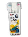 12 Colors Art Markers Set with PP Storage Box for Children Students Adults Professionals Beginners Artists Designers. 