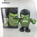 Difutagui Marvel Iron Man Dance Action Figures Sing Led Light Spiderman Robot Sales promotion Model Avengers Super Hero Robots Kid Doll Christmas Toy Gift. 