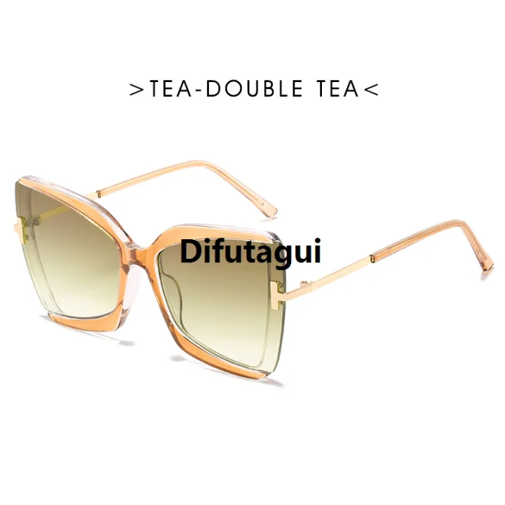 Difutagui%20High%20Quality%20%5B%20New%20%5D%20Butterfly%20Shape%20T%20Word%20Sunglasses%20Large%20Bargain%20price%20Frame%20Sun-Proof%20Sunglasses%20Female%20Street%20Shot%20Glasses%20-%20Image%208