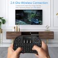 Rechargable Mini Wireless Touchpad keyboard Mouse Combo with Backlight. 