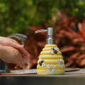 NCANRUI Bee Soap Dispenser Decorative Hand Pump Refillable Soap Dispenser Liquid Container for Shampoo Lotion Dispenser Novelty. 
