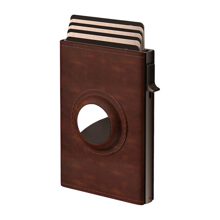 CARAT Popping-up Mechanism Wallet Rfid Blocking Men's Wallet with Multiple Slots Magnet Closure Secure Travel Wallet for Business Cards