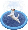 Portable Inflatable Water Spray Fountain Pool Mat Bath Summer Cool Dog Bathtub 150CM Large. 