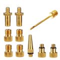 OUMERY 15 Pcs Inflator Pump Nozzle Kit Presta Schrader Valve Tube Bicycle Valve Adaptors for Road & & Fixie Bike Tire Pump. 