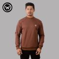 Wraon Brown Cotton Premium Inner Fleece Sweatshirt For Men - Fashion | Streetwear | Sweatshirts For Men | Men's Wear |. 