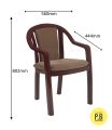 Supreme Ornate Plastic Cushion Chair for Home, Office and Outdoor. 