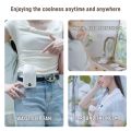 100 Speeds High-speed Handheld Fan Double Shaft Hundred Gear Rechargeable Fan LCD Display Power Bank Personal Fan Neck Hanging. 