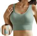 Adjustable Shockproof Gathering Running Sports Bra Underwear. 