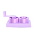 Practical Purple Plastic Durable Flower Wave Shape Paper Craft Quilled Paper Crimper Machine DIY Art Tool Crimping Paper Craft. 