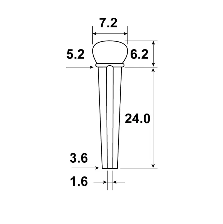 Hosco%20Bridge%20Pin%20for%20Acoustic%20Guitar%20-%20Black%20-%20Image%203