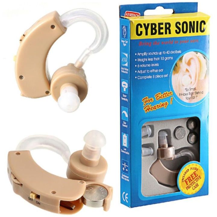 Original Cyber Sonic Hearing Aid Famous BTE Personal Sound Amplifier Ear Hearing Aid Device