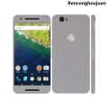 WeihonghunfeiBargain price Nexus 6P Silver Brushed Metal texture Mobile Skin Portable. 