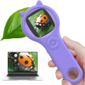 fasdaga 2X Microscope for Kids - Portable Handheld Magnifying Glass Digital Microscope for Kids Educational Science Toys. 