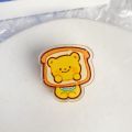 Cute Butter Bear PP Clip Dessert series Colorful Paper Clamp Double Sided Cartoon Acrylic Binder Clip Students. 