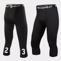 Men's Running Tight Gym Compression Quarter Inner Leggings Sport Capri  Inner Pants Training Tights for Men Workout Basketball Jogging Leggings By Rc. 