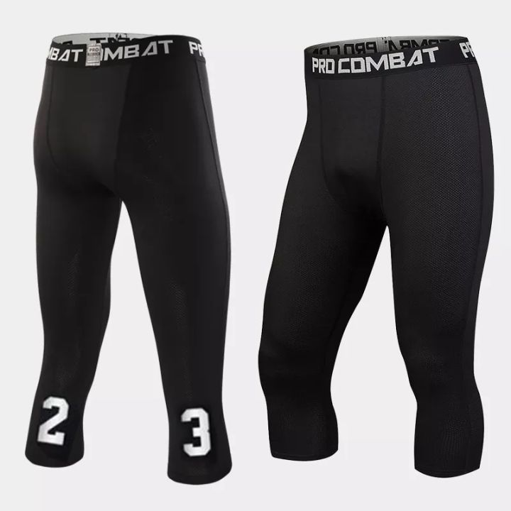 Men's%20Running%20Tight%20Gym%20Compression%20Quarter%20Inner%20Leggings%20Sport%20Capri%20%20Inner%20Pants%20Training%20Tights%20for%20Men%20Workout%20Basketball%20Jogging%20Leggings%20By%20Rc%20-%20Image%203