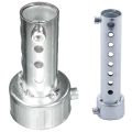 NAMUNY 2 Pcs Silver Motorcycle Exhaust Can Muffler Insert Baffle DB , 45mm X 80mm & 35mm X 140mm. 