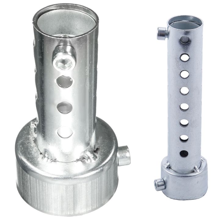 NAMUNY 2 Pcs Silver Motorcycle Exhaust Can Muffler Insert Baffle DB , 45mm X 80mm & 35mm X 140mm