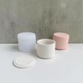 Ornaments Storage Tank Silicone Mold DIY Small Round Plaster Candle Jar Cup Mold Silicone Mold Cement for Plaster Cement Drop Glue Resin Molds Home Decor Ornaments. 