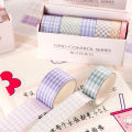 Sweet Journal 6 Rolls/Set Washi Tape Lattice Decorative Masking Tapes Sticky Paper Tape for Journals Diary DIY Crafts Gift Wrapping. 