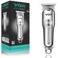 VGR V-071 Cordless Professional Hair Clipper - 120 Min Runtime, Men's Trimmer with 3 Guide Combs (Silver)- SB2293. 
