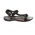 Black Milano Velcro Strap Sandals For Boys. 