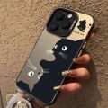 Winnie Bear Black White Cats Phone Case Compatible for IPhone 15 11 12 13 14 7 8 Pro Max XR X XS Max Soft Shockproof Cover. 