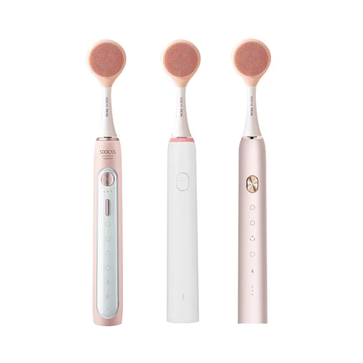 SOOCAS%20Gentle%20Facial%20Cleansing%20Brush%20Food%20Grade%20Silicone%20High-density%20Soft%20Fine%20Bristles%20Fit%20with%20X1/X3/X5%20Electric%20Toothbrush%20from%20Ecosystem-Gray%20-%20Image%205