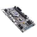 FORIDE B75 BTC Mining Motherboard 12 USB3.0 to PCIE1X Graphics Card Slot LGA1155 DDR3 DIMM RAM SATA3.0 for B250 with SATA Cable. 