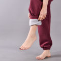 Original Solid Thick Warm Casual Joggers Pants For Women Fleece Trousers By BIRAT BAZAR. 