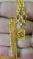 Om Locket /Gold Plated Panchadhatu Chain With ॐ Locket. 