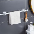 4/2Pcs Nail-Free Adjustable Curtain Rod Holder Hooks Self-adhesive Wall Mount Curtain Pole Wall Brackets Waterproof Fixed Clip Hanging Rack. 