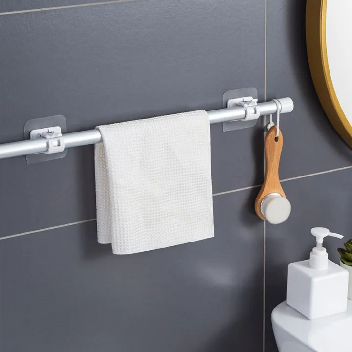4/2Pcs%20Nail-Free%20Adjustable%20Curtain%20Rod%20Holder%20Hooks%20Self-adhesive%20Wall%20Mount%20Curtain%20Pole%20Wall%20Brackets%20Waterproof%20Fixed%20Clip%20Hanging%20Rack%20-%20Image%208