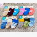 KidsSansar - Baby Soft Cotton 3 Pairs Different Color Socks Set. 