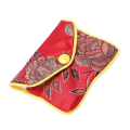 ZOROOM 120x Small Jewelry Box Jewelry Red Jewelry Bag Embroidered Silk Cloth Bag Coin Purse. 