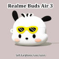 Original For Realme Buds Air 3 cartoon Silicone Earphone Case Cover Shock resistant NO.2. 