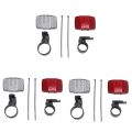 ARELENE 3 Pair Cycle Bicycle Bike Light Reflector Rear Front for Handlebar & Saddle Bar. 