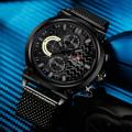 NAVIFORCE  Nf9068 Chronograph Date/Day Stainless Steel Mesh Strap Quartz Sport Watch Relogio Masculino For Men. 