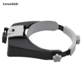 Anrushide Repair, magnifier illuminated headband adjustment wearable magnifier with Original head light LED2 with a magnifying glass for reading jewelry watches. 