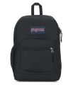 Jansport Cross Town Plus- Black Backpack for Unisex. 
