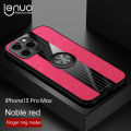Lenuo For iPhone 13 Pro Max Case Luxury Bracket Ring Phone Case Soft TPU Leather Back Cover. 