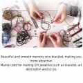 100pcs Professional 55mm Diameter Memory Wire Bracelet Metal Material 100 Loops Spiral Jewelry Wire Memory Steel Wire Bracelet Making. 
