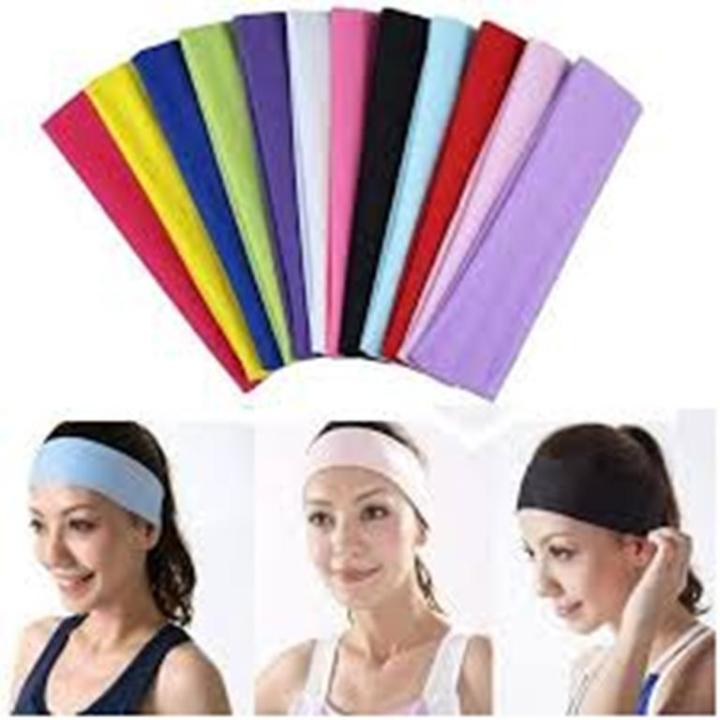 4Pcs Soft Stretchable Wide Strap Headband For School Girls