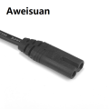 Aweisuan 【Good sharing!】TV EU Power Cord 2m 2.5m AC Power Cord Cable C7 Extension Cord For Vizio Hisense TCL Sony Samsung LG TV Projector Radio Speakers. 