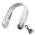 Portable Neck Fan Rechargeable - 3000MAh Capacity Bladeless Hanging Neck Fan Cooling Cooler Fan White. 