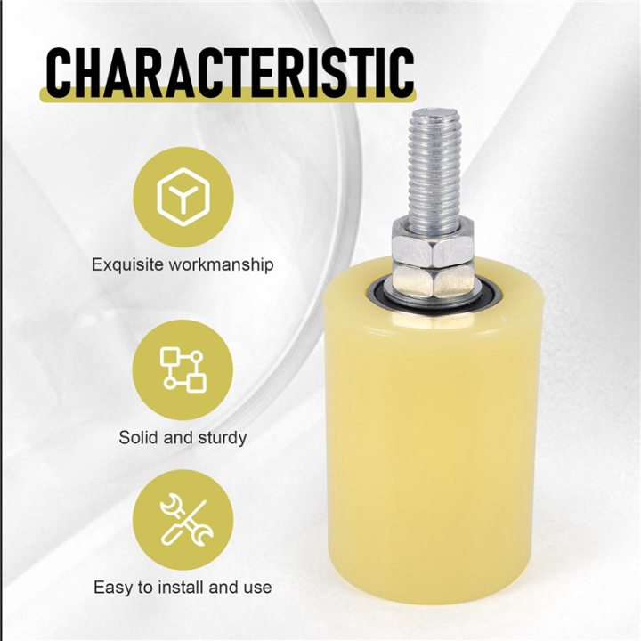 2PCS%2050X70Mm%20PP%20Steel%20Flat%20Roller%20Bearing%20Guiding%20Wheel%206201%20M12%20Screw%20for%20Electric%20Door%20Sliding%20Gate%20-%20Image%208