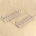 Kqueebee 2 Pcs Refrigerator Organizer Bins, Clear Stackable Plastic Food Storage Rack with Handles for Pantry, Kitchen. 