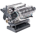 Mini V8 Engine Model Kit Internal Combustion Model V8 Motor Simulation Eight Cylinder Engine Can Be Activated DIY Toy. 