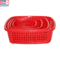 Bagmati Set Of 4 Plastic Fruit & Vegetable Strainer Basket. 